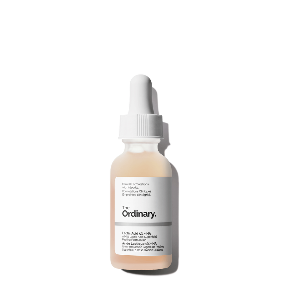 Lactic Acid 5% + HA alpha hydroxy acid (AHA) serum for mild exfoliation