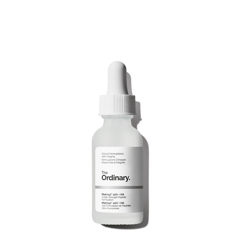 Matrixyl 10% + HA peptide serum to target static and dynamic wrinkles