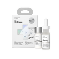 Target & Treat Set packaging box next to a full-size Sulfur 10% Powder-to-Cream Concentrate and a mini Niacinamide 10% + Zinc 1% serum.