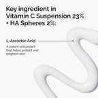 Ingredients of Vitamin C Suspension 23% + HA Spheres 2%